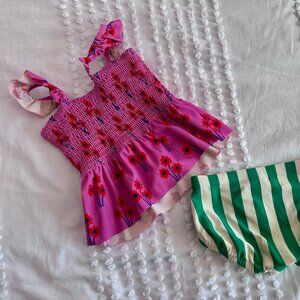 Hannah Andersson Tankini Swim Suit - Size 6-7